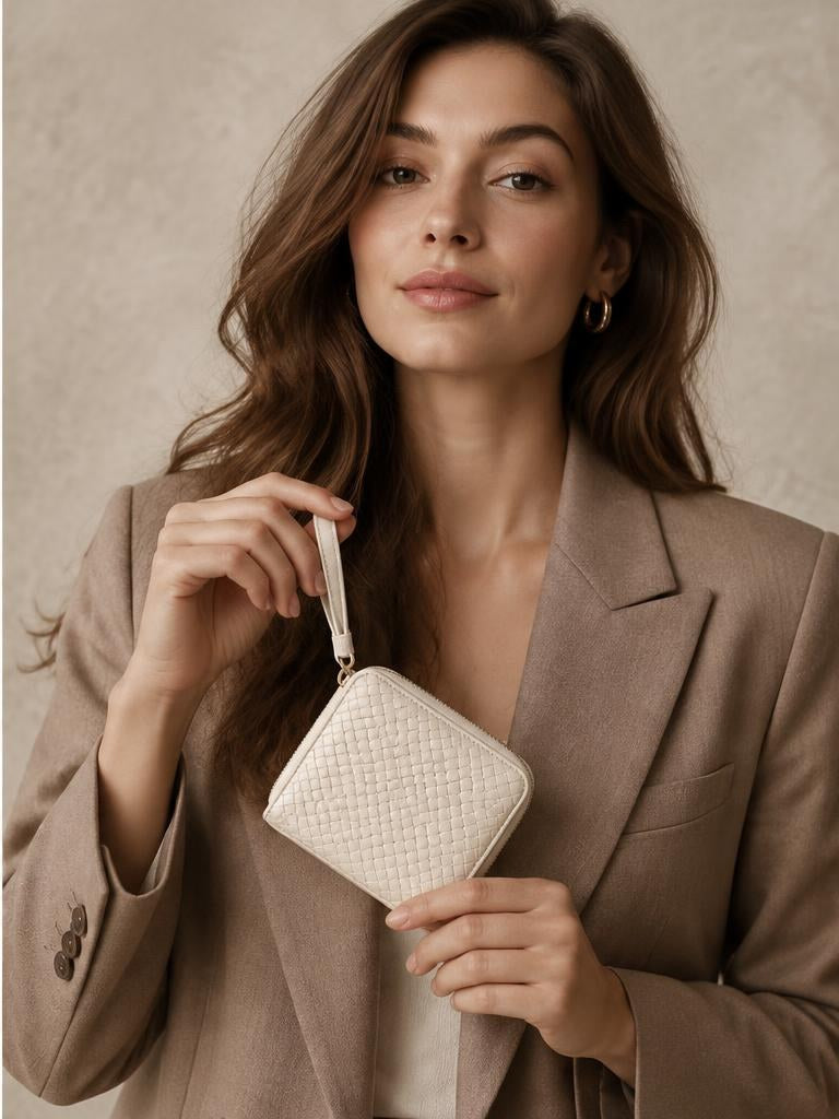 Billetera con Cierre Marfil - Polliry